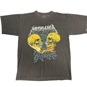 Vintage‎ 1991 Metallica Sad But True Pushead Shirt Rare Double Sided Single